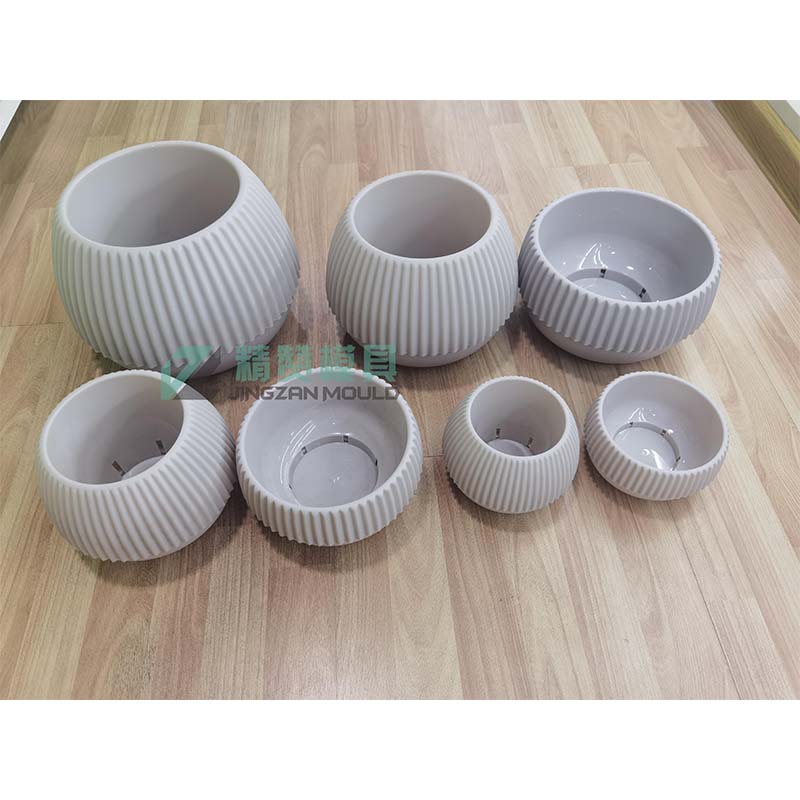 Molde de maceta de estilo corto de inyección de plástico
